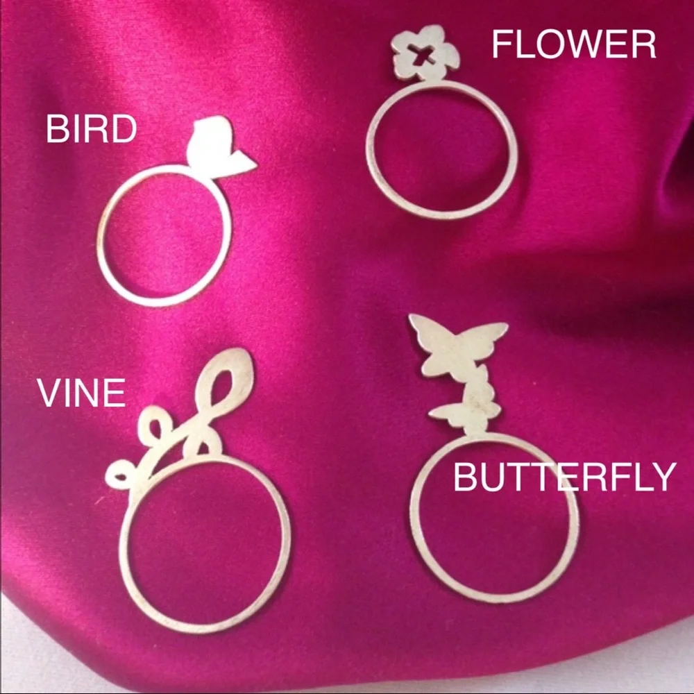 STERLING SILVER Laser Cut Rings (Each)